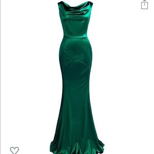 Beautiful green floor length gown